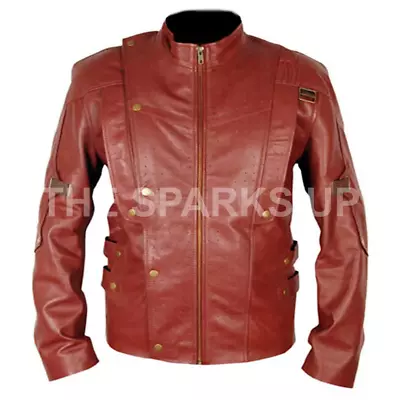 Buy Guardian Of The Galaxy Chris Pratt Formal Costume Mens Real Leather Party Jacket • 129.99£