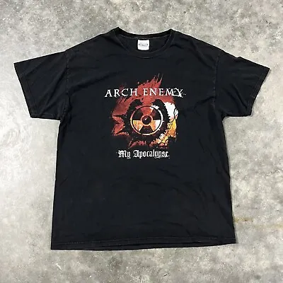 Buy Vintage Y2K Arch Enemy Sz XL My Apocalypse Metal Band Music T Shirt Black • 37.27£