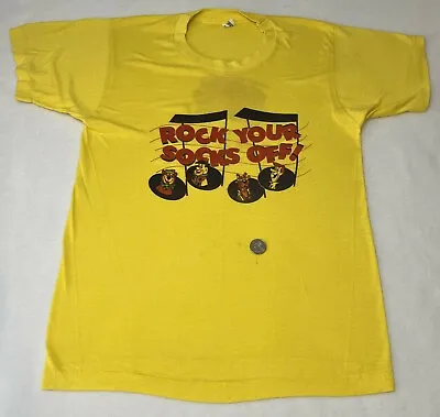 Buy Vtg Hanna Barbera 1986 Rock Your Socks Off Promo T Shirt Yogi Scooby Fred Jetson • 27.96£