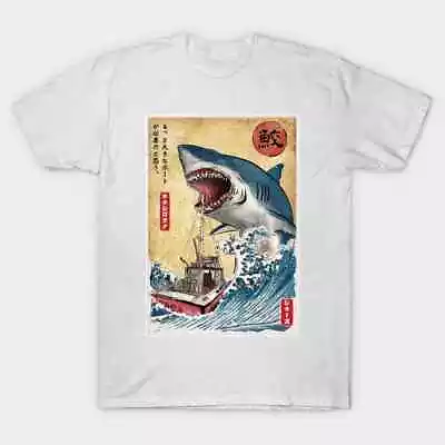 Buy Jaws Japanese Samurai Film Movie Retro Chinese Anime Karate T Shirt • 6.99£