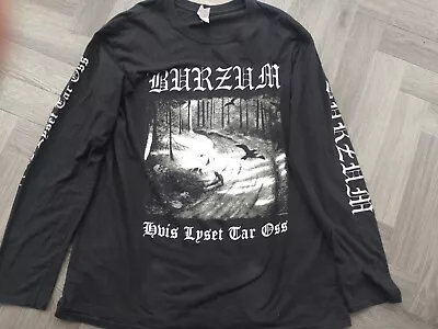 Buy 1Burzum Hvis Lyset Longsleeve Shirt XL Mayhe Emperor Nargaroth Satanic Warmaster • 18.88£