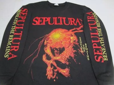 Buy SEPULTURA Beneath The Remains  LONG SLEEVE MEDIUM Size SARCOFAGO • 27.60£