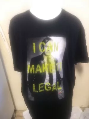 Buy Men's Better Call Saul T-Shirt Size 2X XXL Call Now I Can Make It Legal • 12£