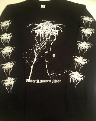 Buy DARKTHRONE Under A Funeral Moon Long Sleeve Shirt Fenriz Isengard Black Metal 66 • 20.54£