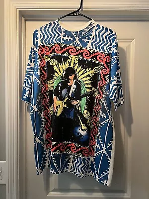 Buy Vintage 90s Heaven Smiles Carlos Santana T Shirt Size XL Single Stitch 1994 • 840.24£