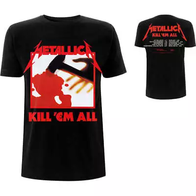 Buy Metallica Unisex T-Shirt: Kill 'Em All Tracks (Back Print) OFFICIAL NEW  • 17.81£