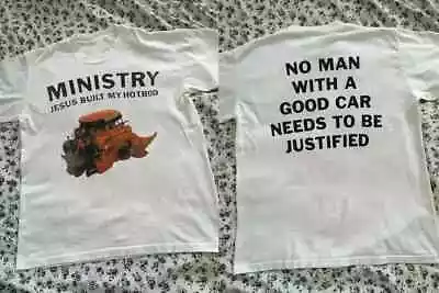 Buy Vintage 1992 MINISTRY Jesus Built My Hotrod Album Promo T-Shirt • 19.60£
