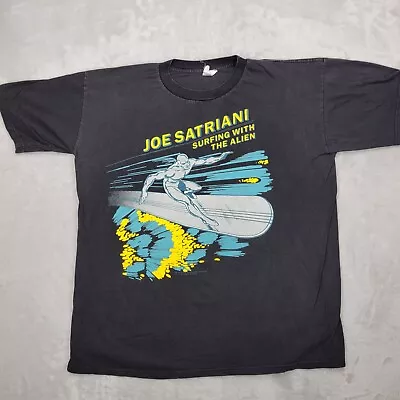 Buy Vintage Joe Satriani Shirt Mens XL Marvel Silver Surfer Alien Winterland USA 80s • 269.78£