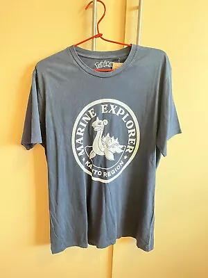 Buy Pokémon Lapras Marine Explorer Unisex T-Shirt - Navy Acid Wash • 16£
