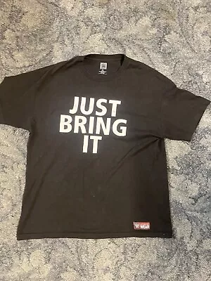 Buy WWE Just Bring It Shirt Adult Extra Large Black The Rock Authentic Wear Top • 21.50£