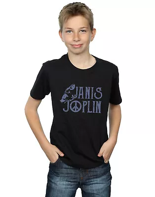 Buy Janis Joplin Boys Type Logo T-Shirt • 12.99£