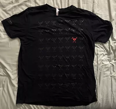 Buy Pearl Jam Ten Club 2018 Black On Black Stickman 2XL T-Shirt • 17.85£