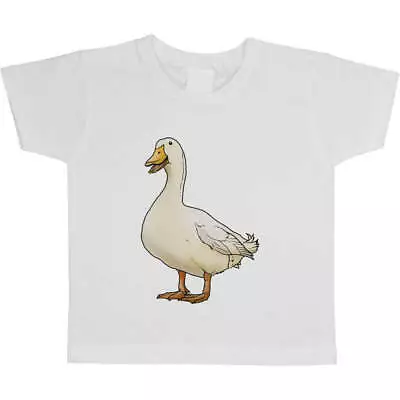 Buy 'Happy Duck' Children's / Kid's Cotton T-Shirts (TS030472) • 5.99£