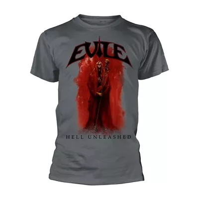 Buy EVILE HELL UNLEASHED (CHARCOAL) T-Shirt, Front & Back Print Large GREY • 22.88£