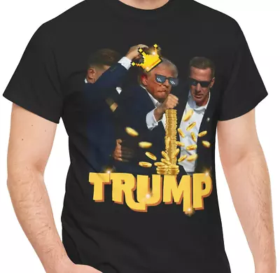 Buy TRUMP Fist Pump Pennsylvania July 13th Rally USA 2024 T-Shirt Men's S M L XL • 14.89£