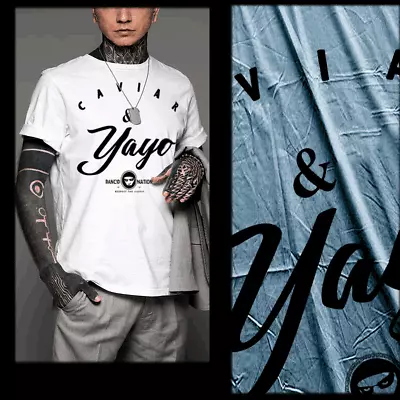 Buy Gangster T-shirt Caviar Yayo Urban Hip Hop Hustle Mafia Mob Thug White Tee  • 23.29£