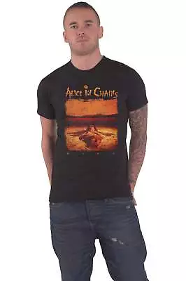 Buy Alice In Chains T Shirt Distressed Dirt Band Logo New Official Mens Black • 18.95£