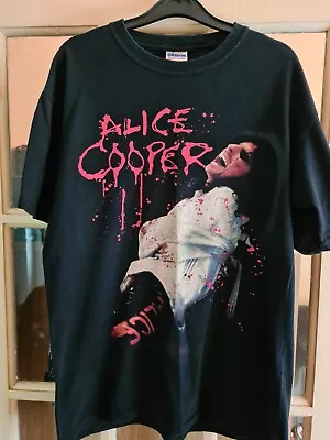 Buy Alice Cooper Straitjacket Nightmare Bloody T Shirt Medium M Classic Rock Retro • 15£