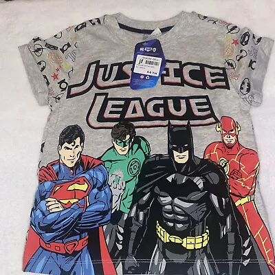Buy Justice League T-shirt Boys Size 5 To 6 Years Old • 4.99£