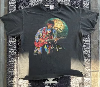 Buy 1998 Vintage Carlos Santana Los Lobos World Tour Tee Shirt XL Rock Band • 56.02£