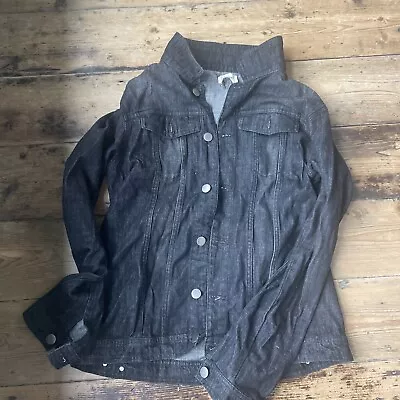 Buy 100% Cotton Denim Jacket - Black, Distressed, Large • 8£