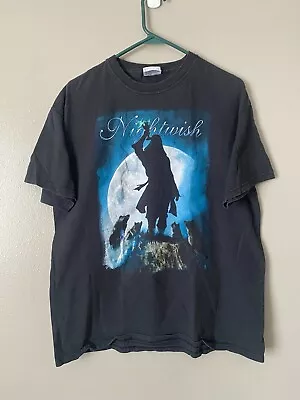 Buy Vintage Nightwish 7 Days To The Wolves T-Shirt Adult Size Large Black • 23.29£