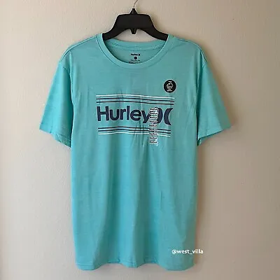 Buy Hurley Leveled One & Only Ultra Soft Short Sleeve Shirt Green Medium • 16.73£