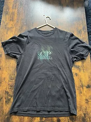 Buy CP Company T-Shirt Black Double Sided Logo Size Small (REF1-3) • 19.99£