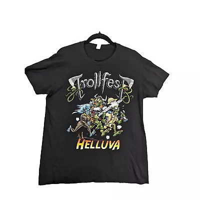 Buy Trollfest Helluva World Tour Mens Tshirt Black Size Medium Imperial 2018 • 15£
