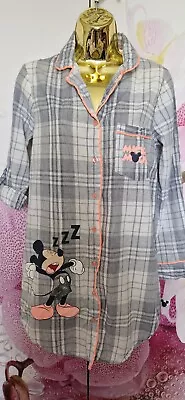 Buy Nice Mickey Mouse Disney Nightdress Nightwear Pyjama Shirt Size 6 8 Xs S 34 • 4.50£
