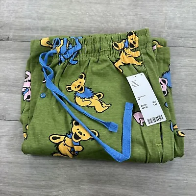 Buy Grateful Dead Lounge Pants Men's Size Medium Drawstring Bear Print Pajamas NWT • 27.07£