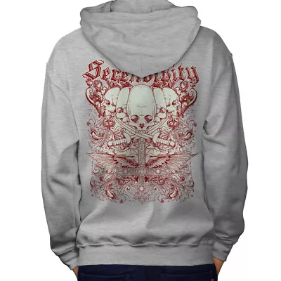 Buy Wellcoda Sword Death Skull Grave Yard Mens Hoodie • 29.99£