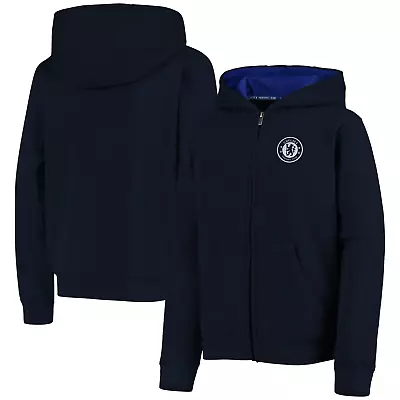 Buy Chelsea Football Hoodie Kid's (Size 12-13Y) Core Team Crest Zip Hood - New • 14.99£