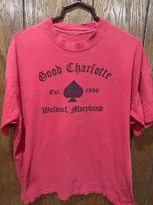 Buy 2002 Good Charlotte Band T-shirt Boxy Xl Waldorf, Maryland Euc Emo  Punk • 18.63£