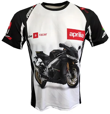 Buy Aprilia Racing RSV4 T-shirt Camiseta Maglietta Motorcycle Biker Rider Travel • 27.95£