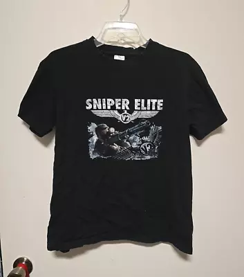 Buy Sniper Elite Namco Rebellion 2005 Video Game Logo TShirt Mens Medium Black Rifle • 25.14£