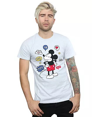 Buy Disney Men's Mickey Mouse Tongue Out T-Shirt • 13.99£