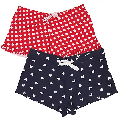 Buy Ladies Lounge Shorts Ex Uk Store Pyjama Sleep Pj Shorts Uk 4-20 Brand New • 4.99£
