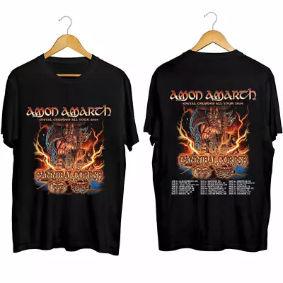 Buy Amon Amarth Band Metal Crushes All Tour 2024 T Shirt Full Size S-5XL BE2420 • 31.92£