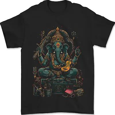 Buy Ganesha Hindu God Ganapati Elephant Mens T-Shirt 100% Cotton • 8.49£