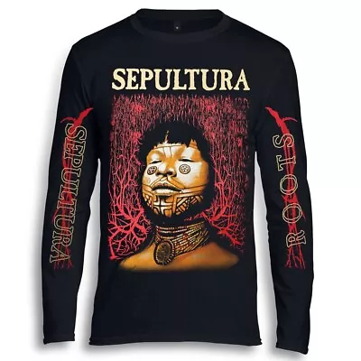 Buy SEPULTURA Roots  Long Sleeve Black T-Shirt Cavalera • 27.90£