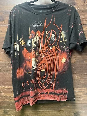 Buy Vintage Slipknot All Over Print T-Shirt Size L Numetal • 154.04£