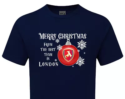 Buy Merry Christmas From The Best Team In London TSHIRT AFC Mens & Womens Fanmade • 14.95£