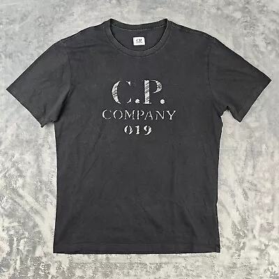 Buy CP Company 019 Print T Shirt M Medium Black Authentic Certilogo • 27.95£