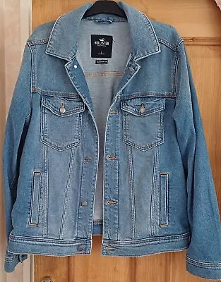 Buy Holister Denim Jacket (holister Epic Flex) Retro Size Large  Excellent Condition • 15£