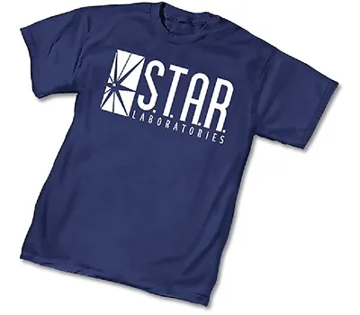 Buy DC Comics Star Labs Laboratories Logo Adult Licensed T-Shirt - Flash Arrow • 18.66£
