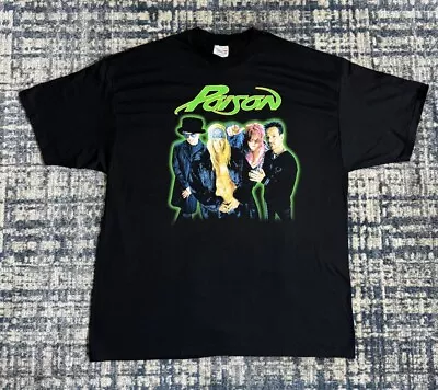 Buy Vintage 2001 Poison Glam Slam Metal Jam Concert T Shirt XL Warrant Quiet Riot • 23.30£