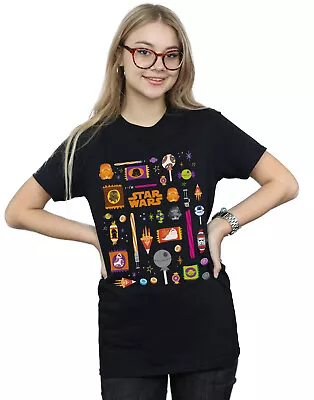 Buy Star Wars Women's Halloween Treats Boyfriend Fit T-Shirt • 13.99£