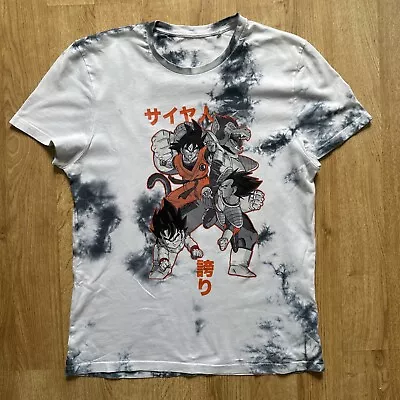 Buy Dragon Ball Vintage White Tie Die T Shirt - Men’s Size Small Dragonball • 6.99£