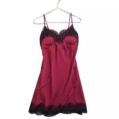 Buy Sexy Womens Lace Nightdress Silk Satin Pyjamas Lingerie Ladies Nightwear Nightie • 6.49£